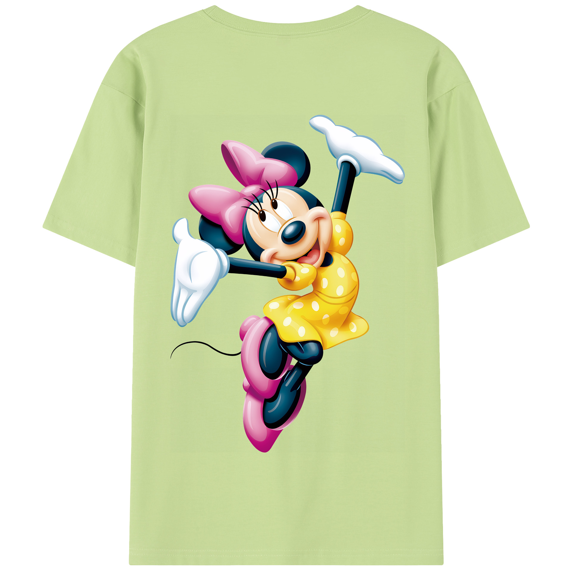 （画像用） ミッキーマウス Mickey Mouse 綿100％半袖Tシャツ（背面プリント）